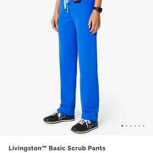 Figs Royal Blue scrub bottoms